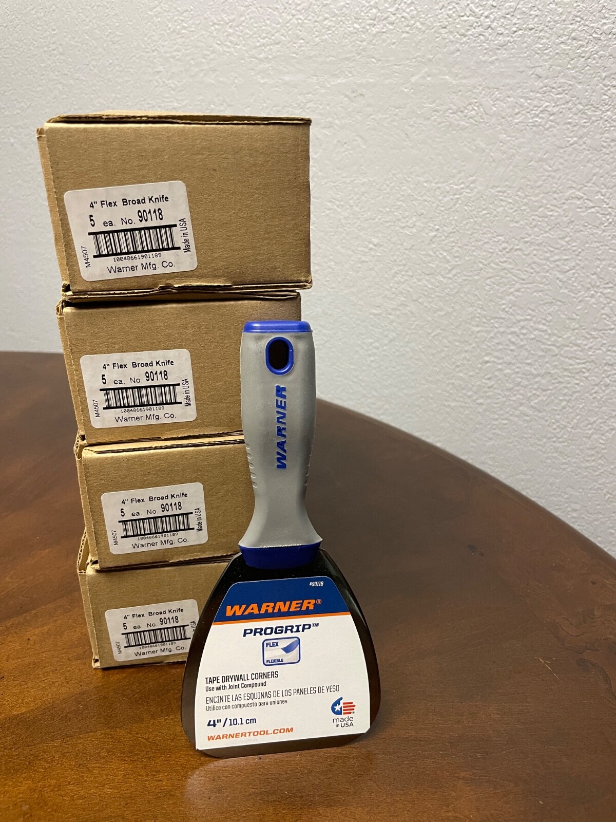 4 boxes 5 count Warner 90118: Progrip 4" Flex Joint Knife Hand Tool