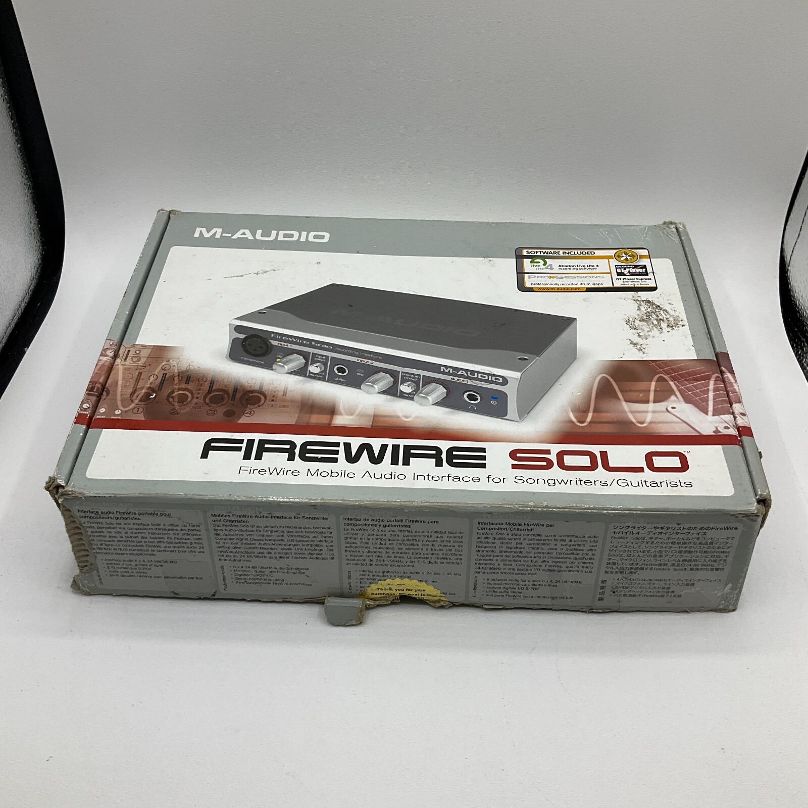 M-Audio FireWire Solo Recording Interface with Cords