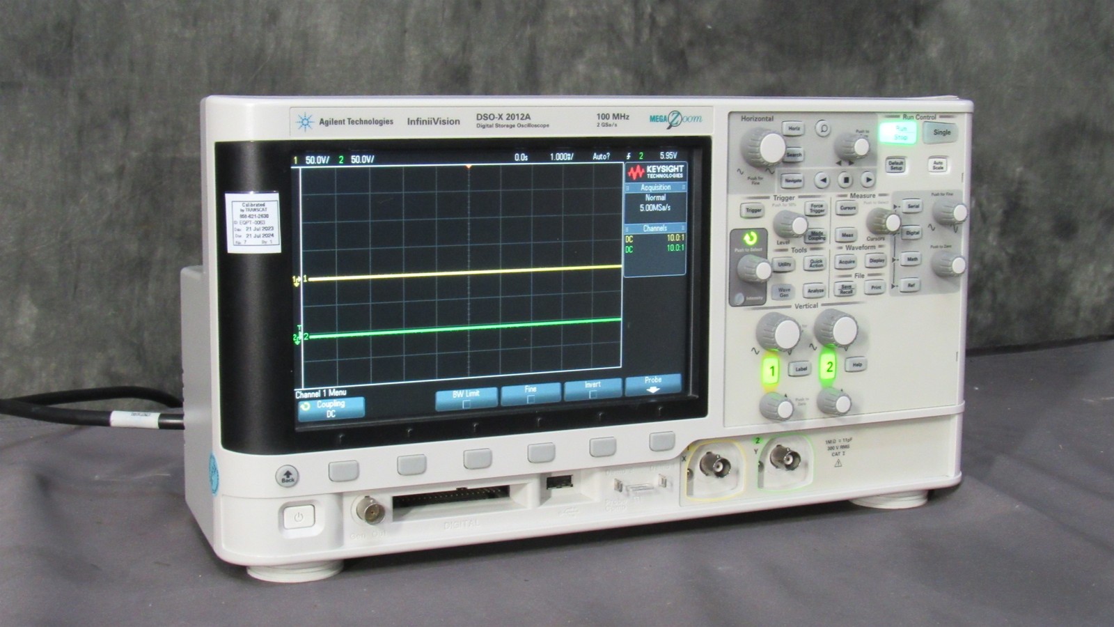 KeySight DSOX2012A Digital Storage 100MHz 2-Ch Oscilloscope; USA, WARRANTY