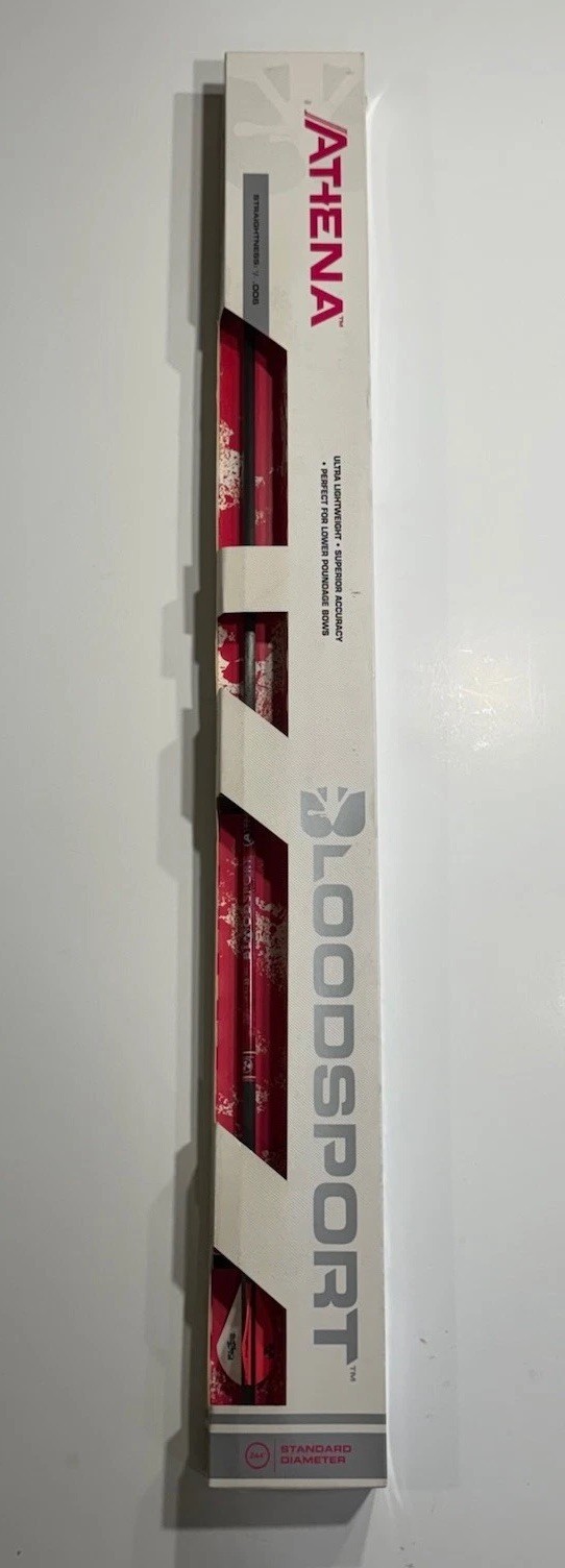 New Pack of 6 Bloodsport Athena Pink Carbon Arrows 500 Spine 31 Inches