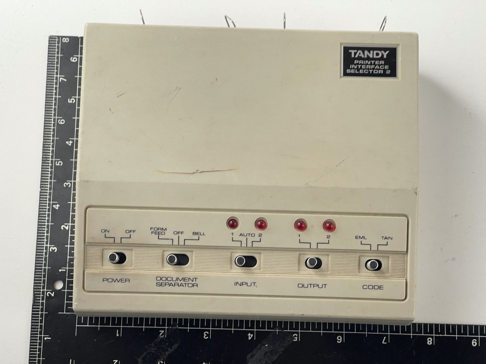 Tandy Printer Interface Selector 2 Parallel Radio Shack 26-2820 Untested