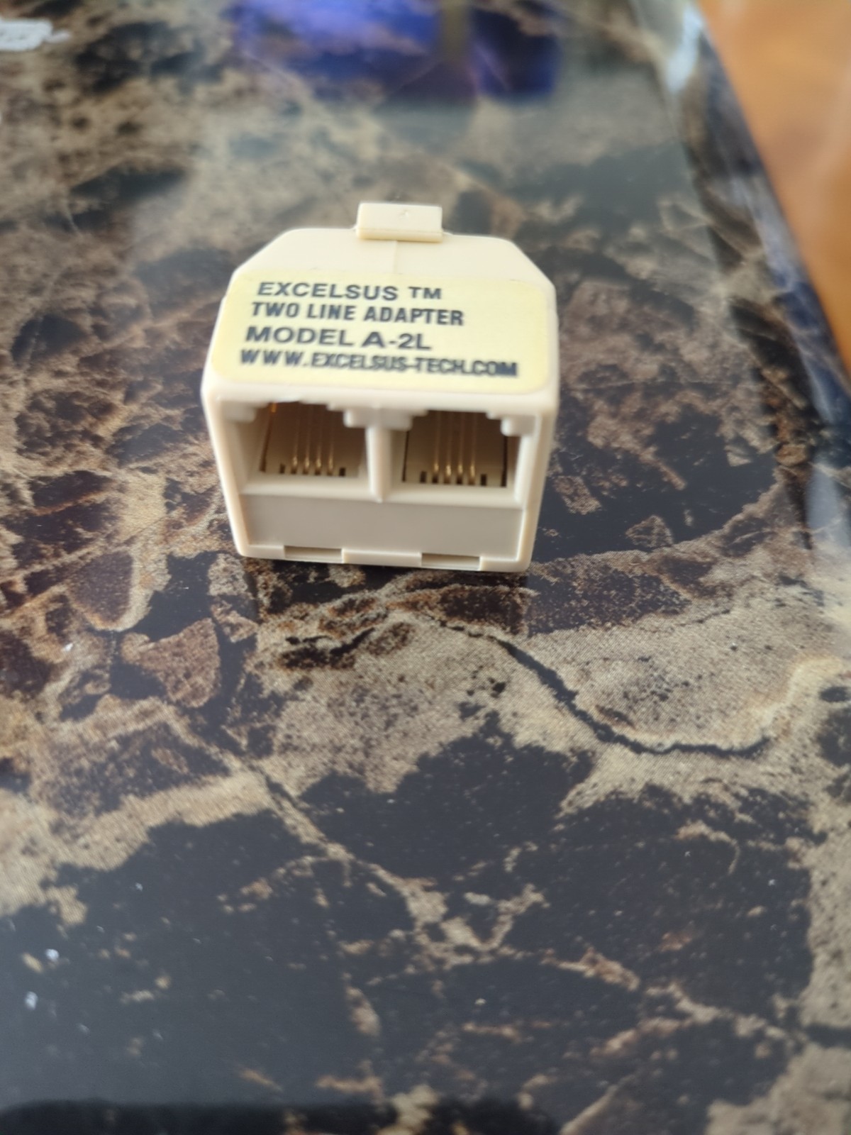 Excelsus 2-Line Adapter Model A-2L Phone Adapter Splitter