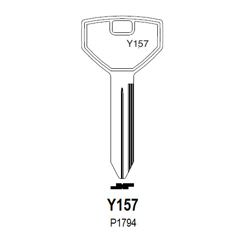 ilco Y157-P1794 Master Key Blank for Chrysler Plymouth Dodge Vehicles