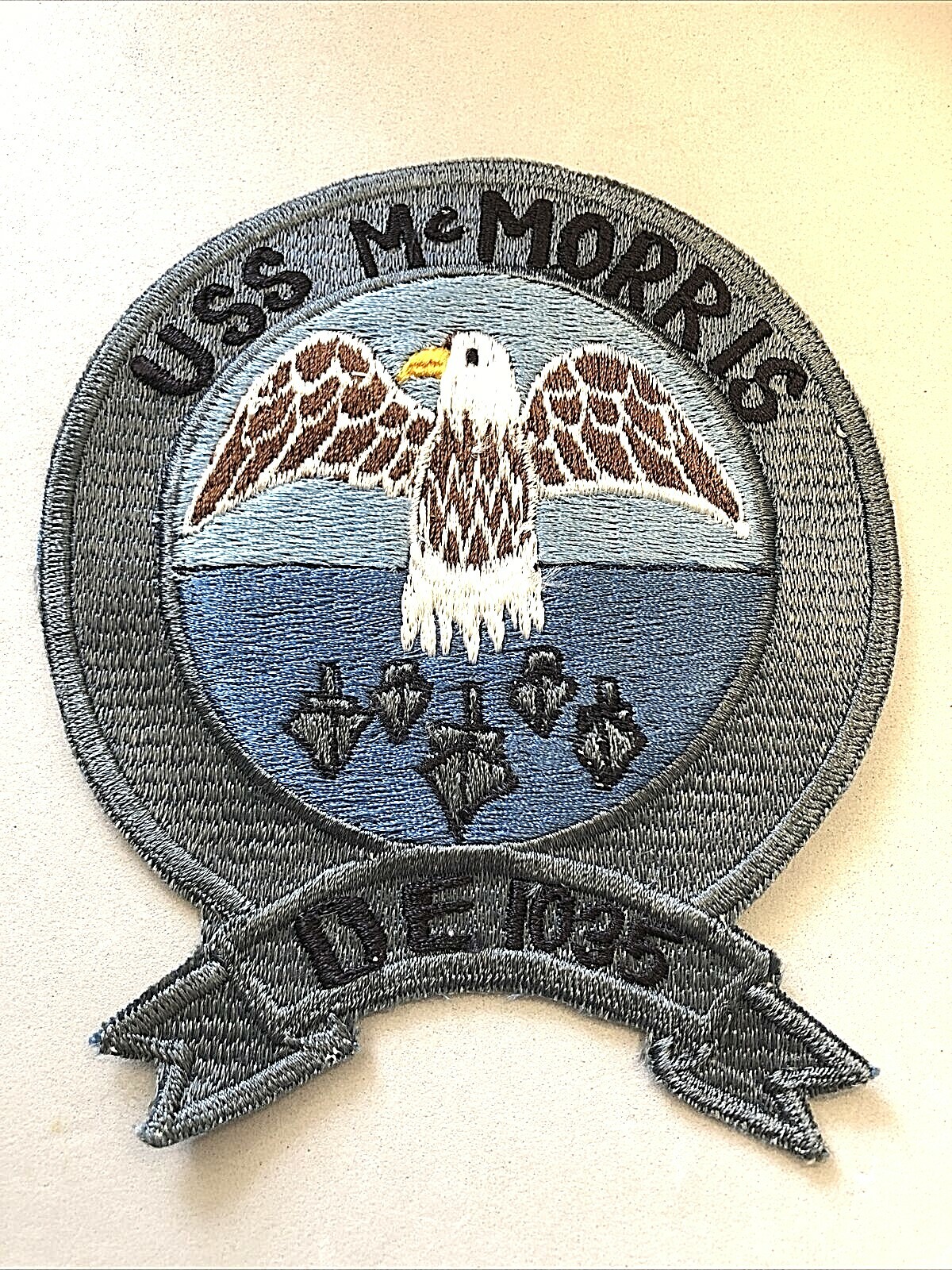 New Old Stock-United State Navy US Navy USS MCMORRIS DE-1035 Patch-WRONG #