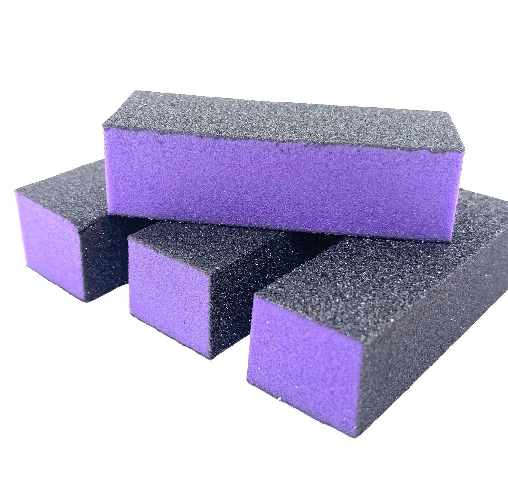 Dixon Purple Black Buffer Block 60/100 Grit 3 Sided - 4ct