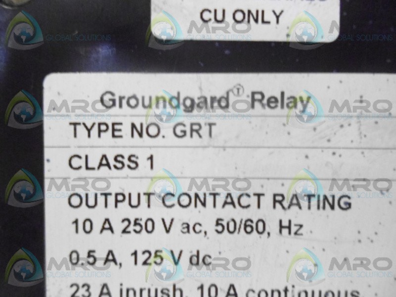 CUTLER HAMMER GRT GROUNDGARD RELAY UNMP