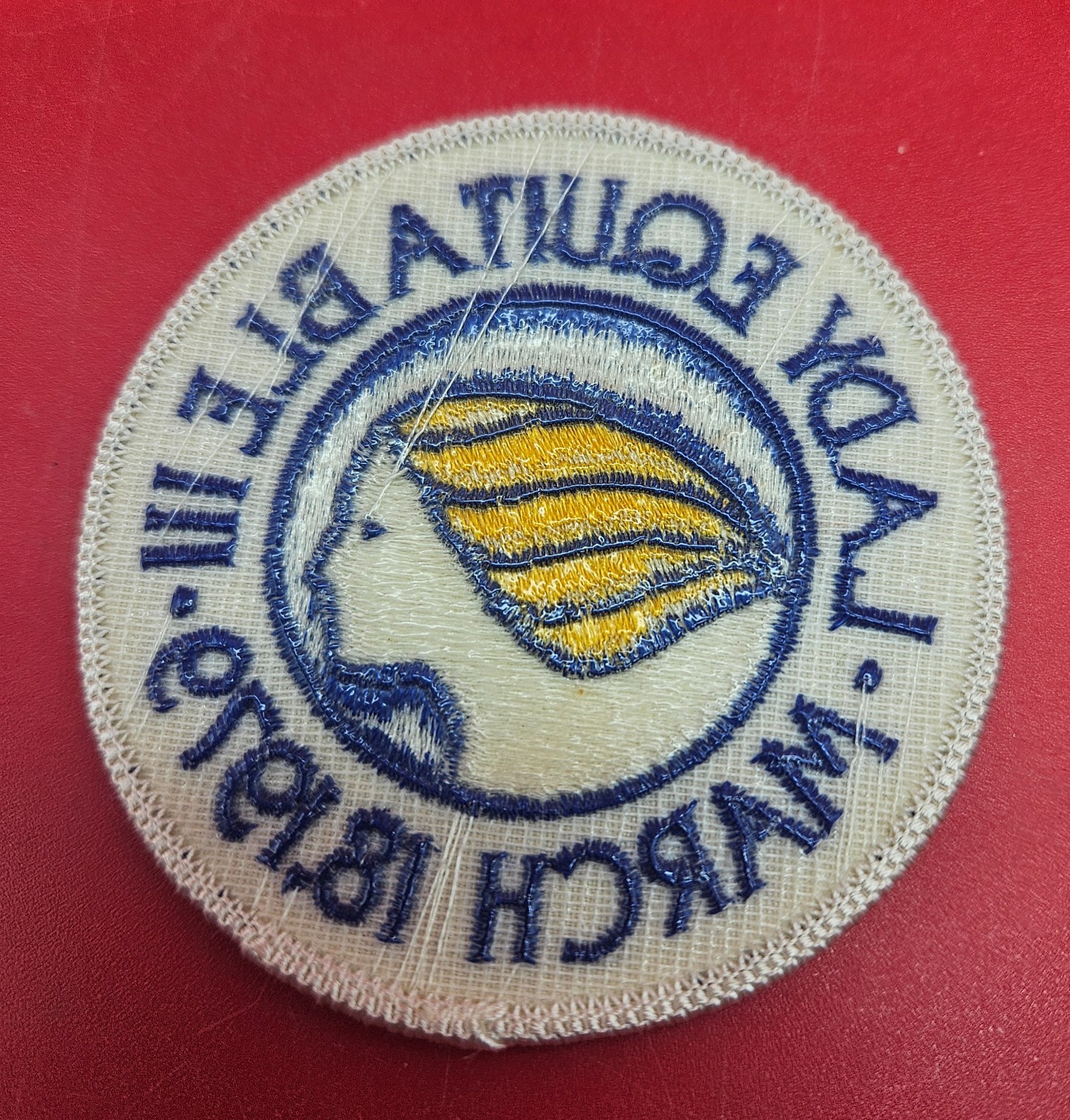 Lady Equitable III patch March 18, 1979 road race Baltimore