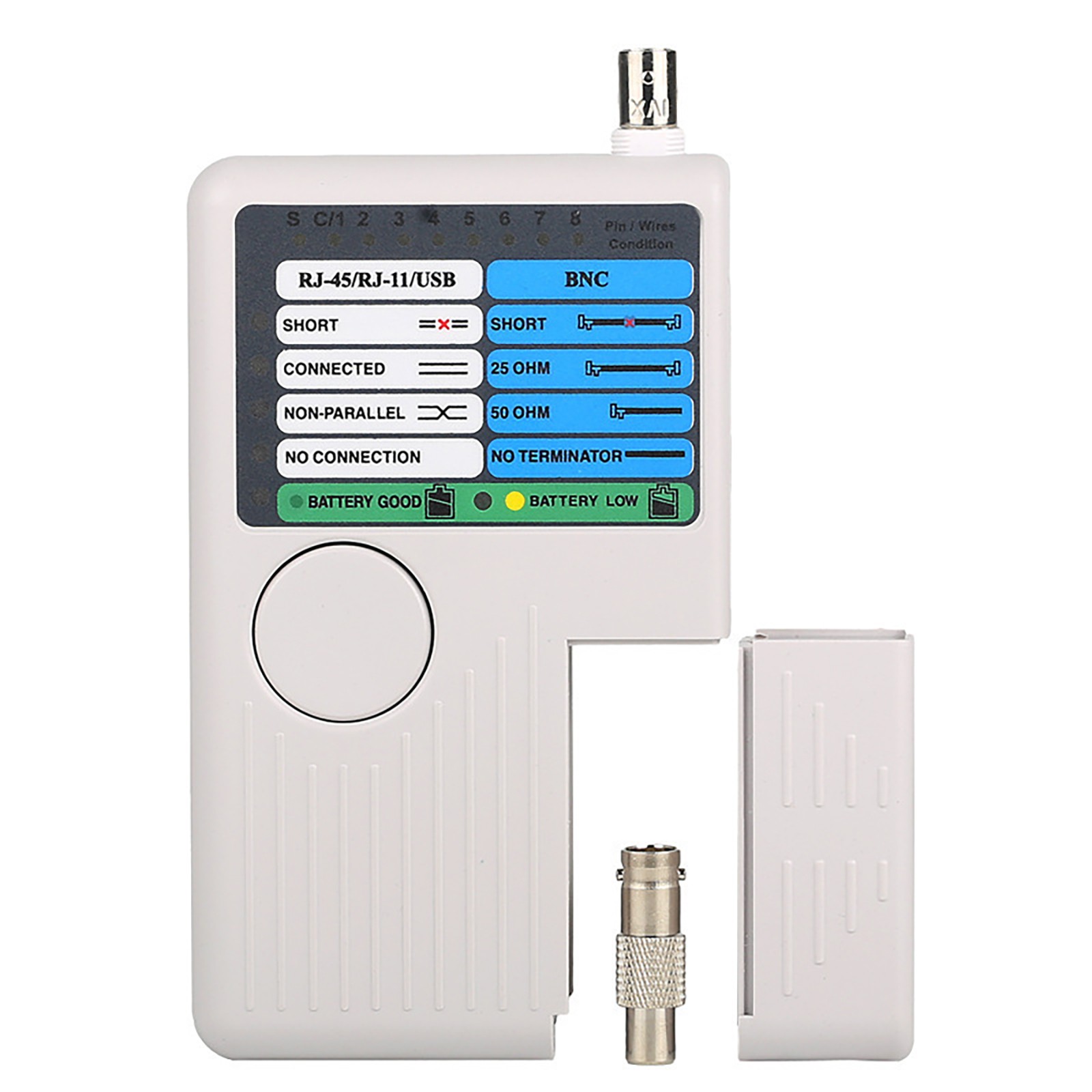 Multifunction Network Cable Tester for Cat5/Cat6 RJ45/RJ11/USB/BNC LAN Cable