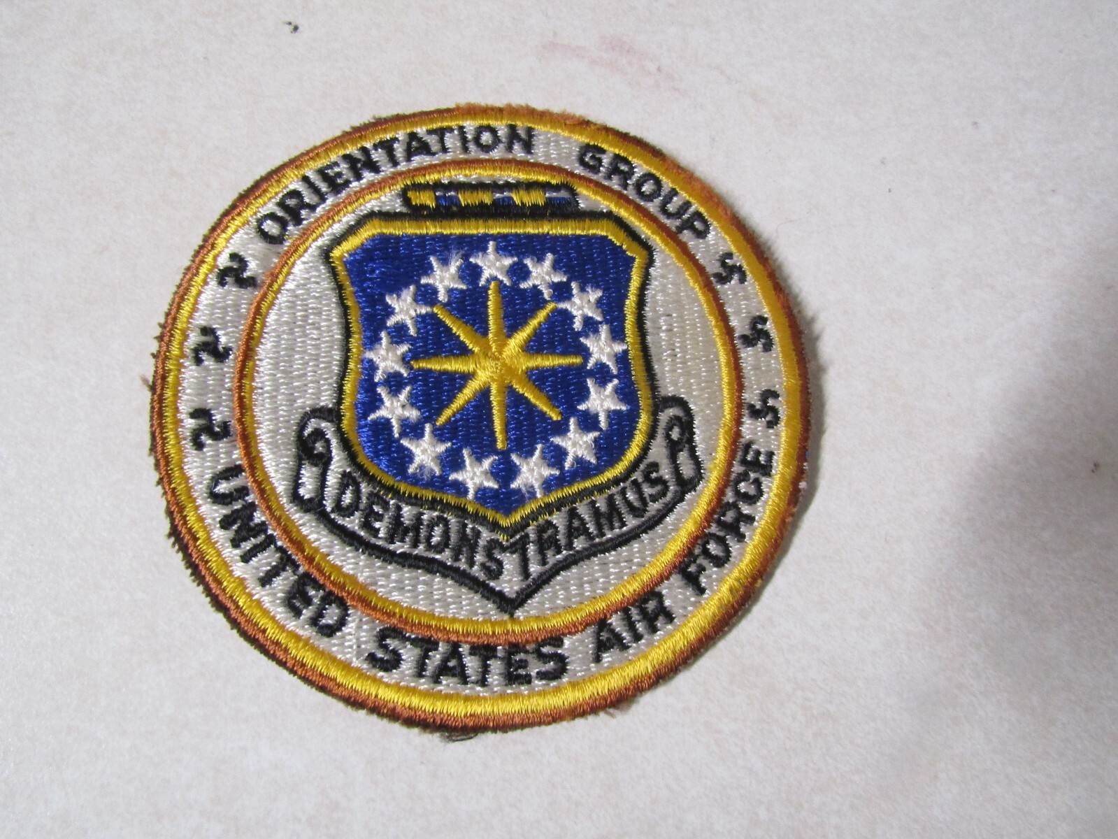 MILITARY PATCH OLDER UNITED STATES AIR FORCE ORIENTATION GROUP DEMONSTRAMUS