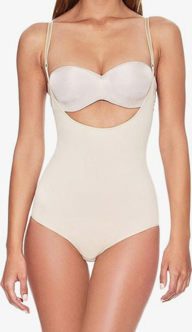 Control Body Underbust Body Skin Beige 10 - 12 Slimming All In One Shapewear