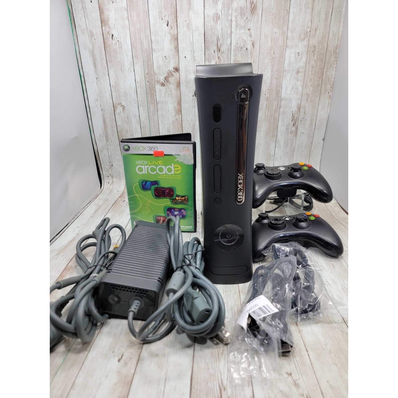 Microsoft Xbox 360 Elite 120GB Console Black W/ 1 Free Games Tested & Working