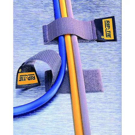 Rip-Tie C-04-005-Bk Cable Tie Strap, 4 In L, 1 In Max Bundle Dia., Black,
