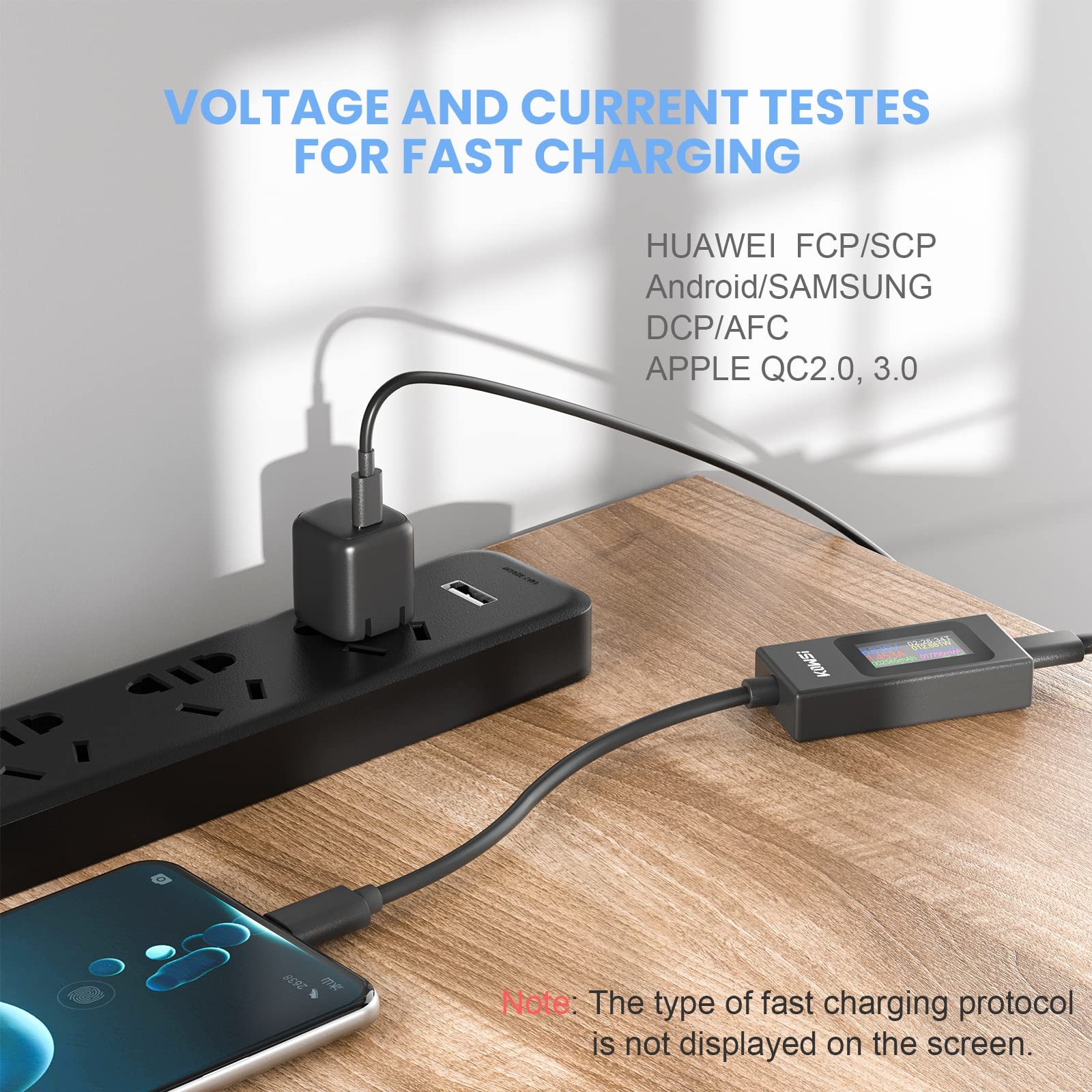 YOJOCK USB C Tester Power Meter 4-30V 0-6.5A Classic Version, Black/Silver
