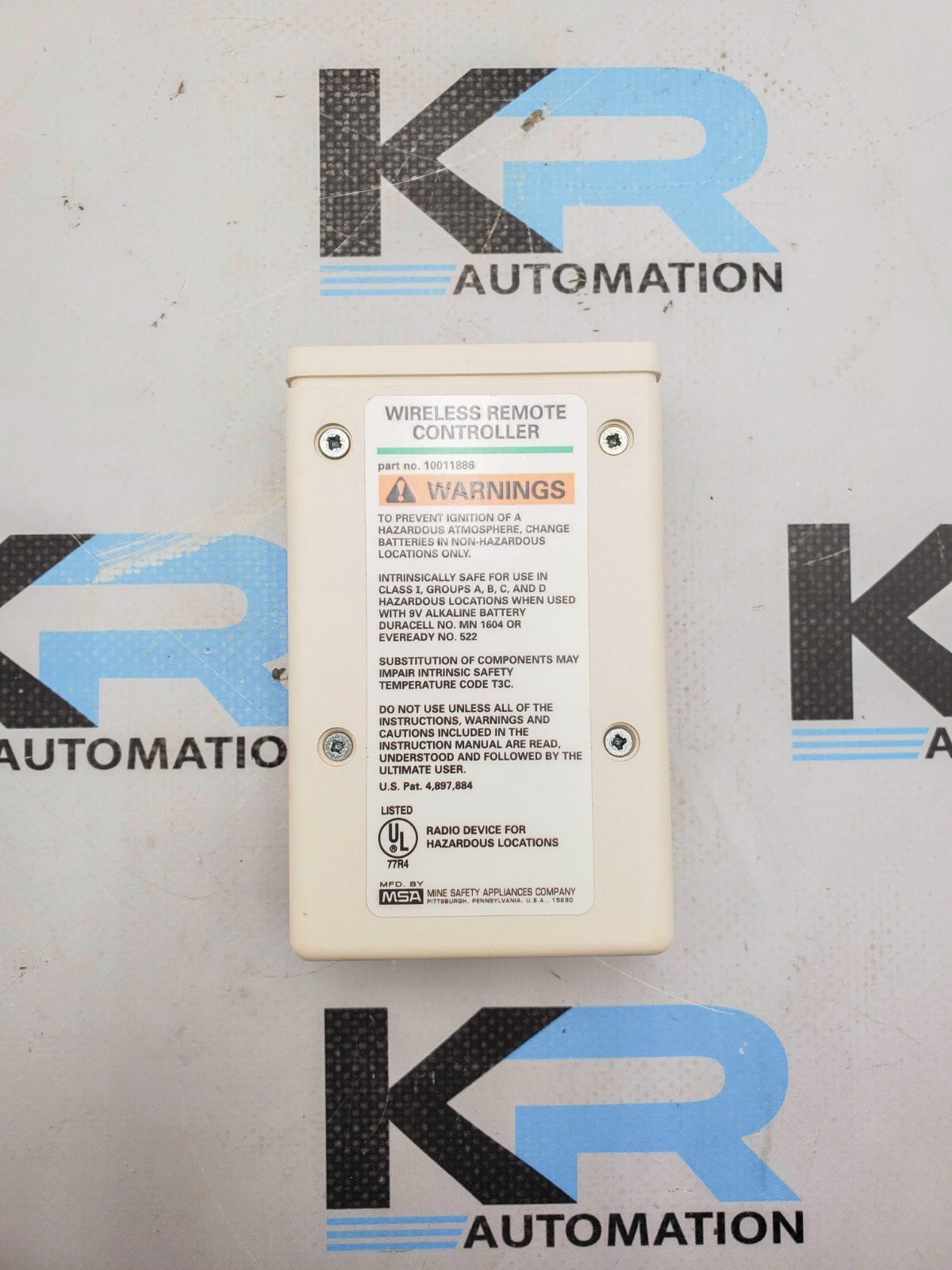 MSA 10011886 Wireless Remote Controller:Cal System