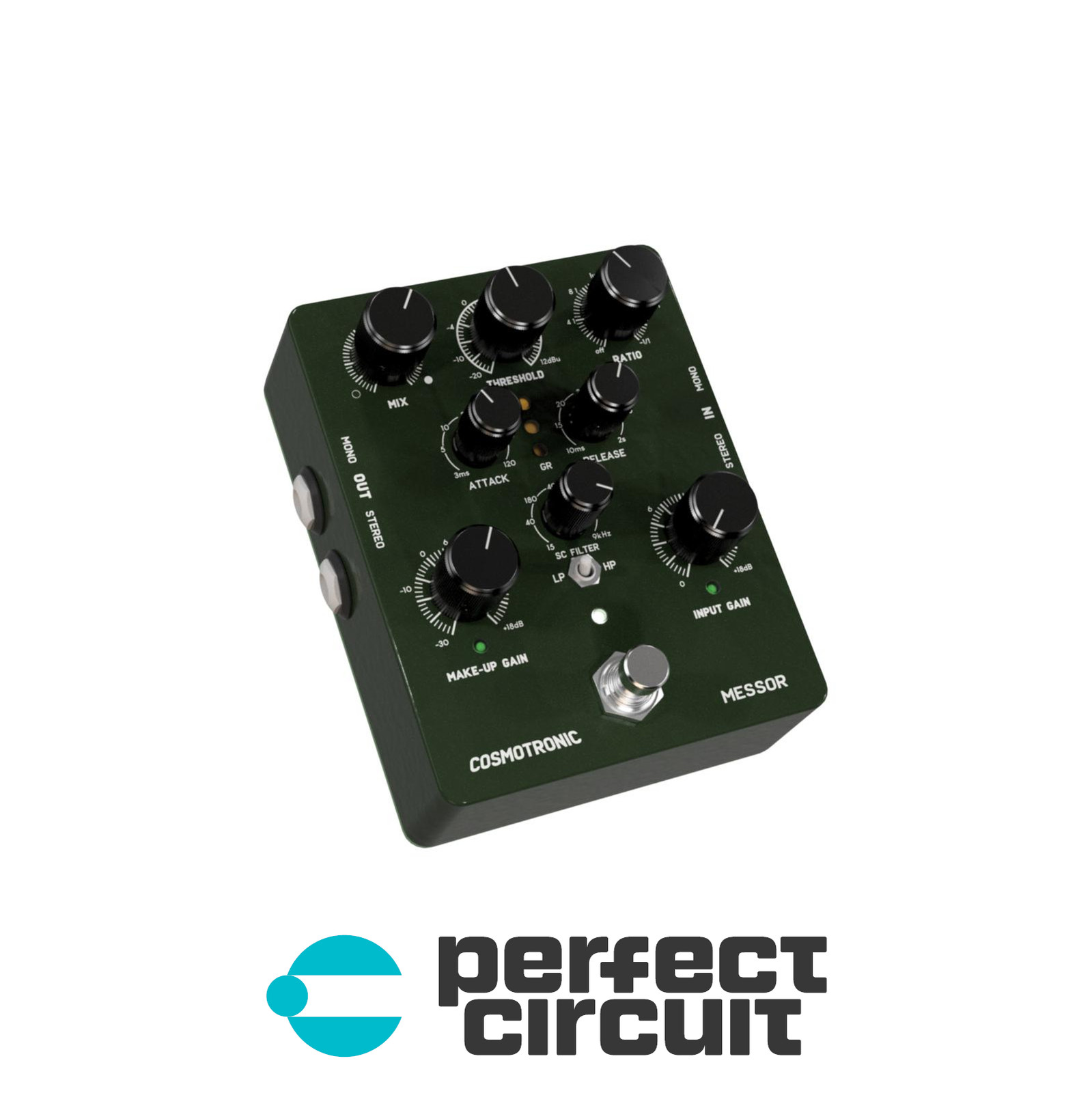 Cosmotronic Messor Stereo Compressor Pedal EFFECTS - NEW - PERFECT CIRCUIT