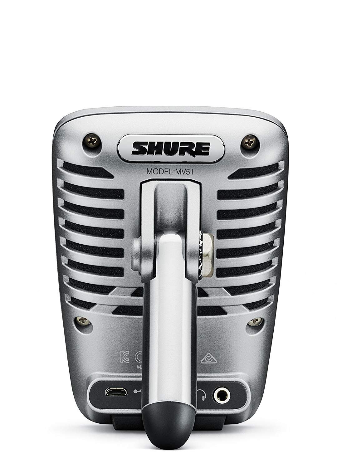 Shure MOTIV MV51 Digital Large-Diaphragm Condenser Microphone - Silver