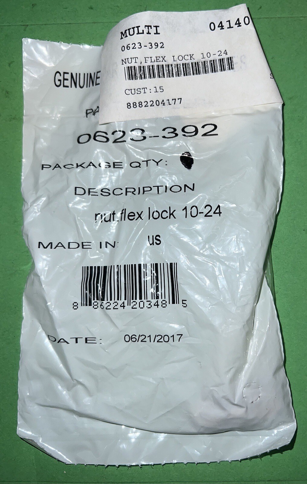 Arctic Cat OEM Lock Nut 0623-392 (pack Of 2) New