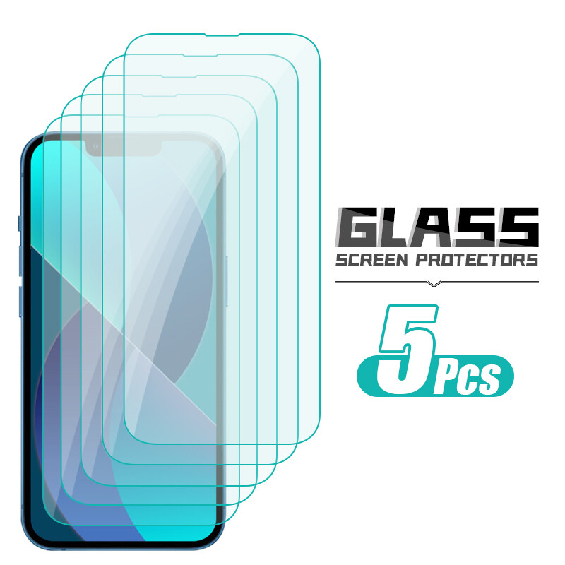 For iPhone 15 14 13 Pro Max 12 11 XR Tempered Glass Screen Protector Case Cover