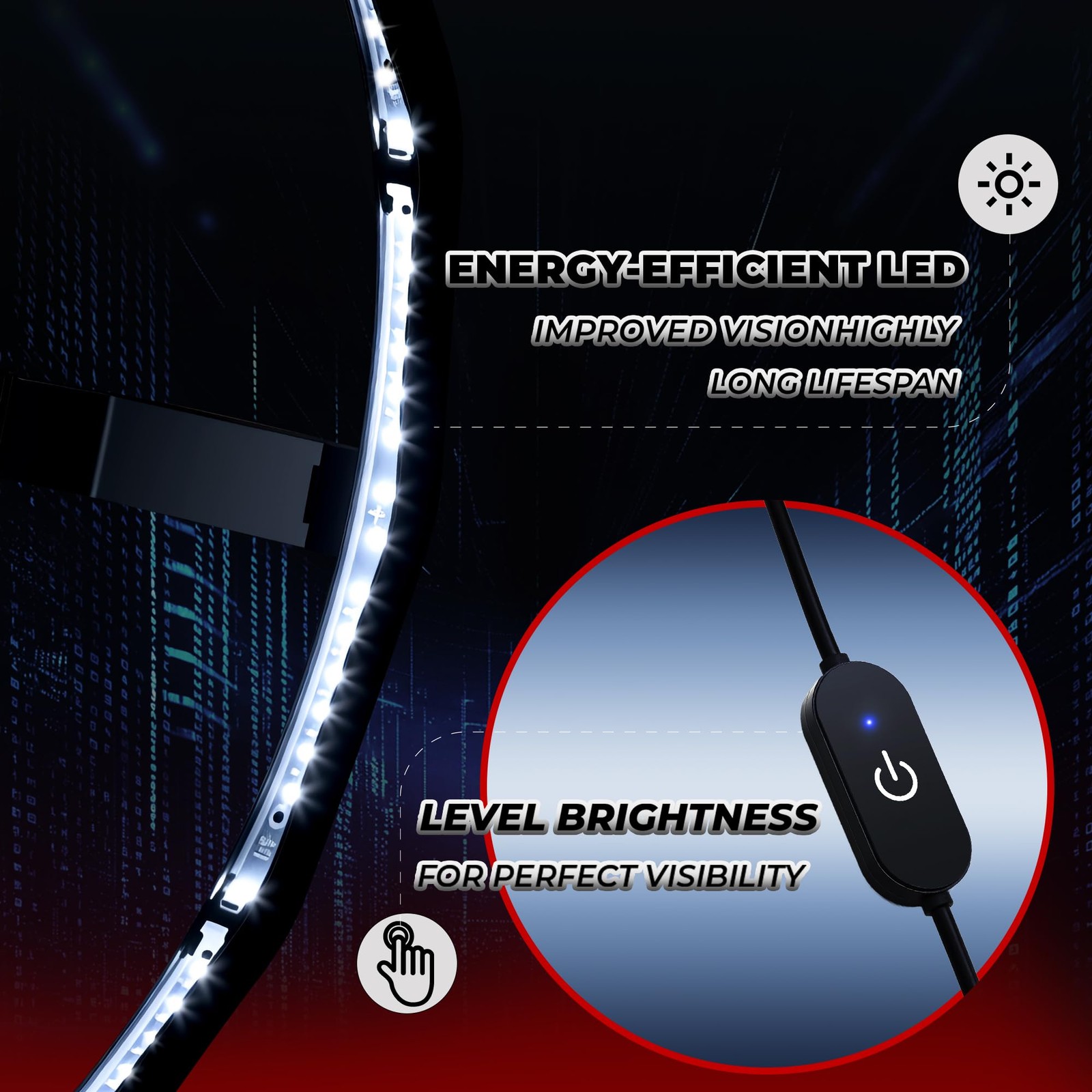 Fastoss Pro Dartboard Lighting System - LED Ring Light for 18" Dartboards