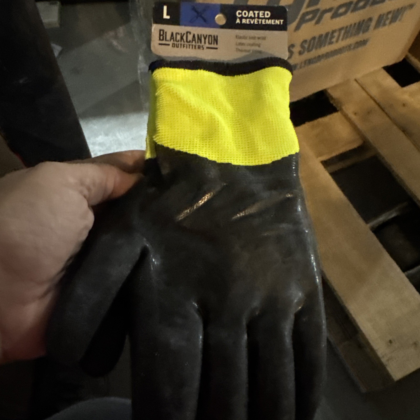Latex Coated Insulated Work Gloves for Construction or Farm and Ranch Large
