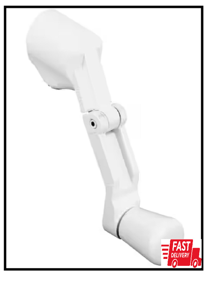 Universal Diecast White Folding Crank Handle for Casement Windows