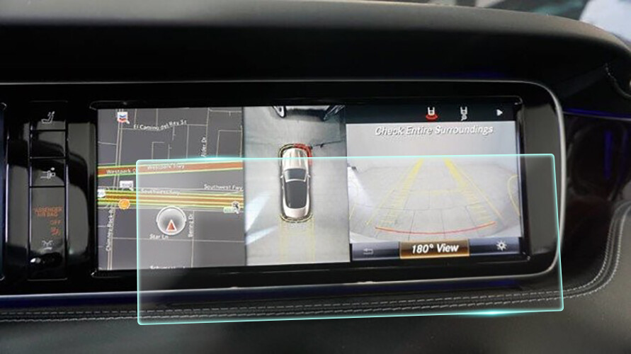 Crystal Clear Screen Protector for 2017 Mercedes Benz S65 Vehicle Navigation