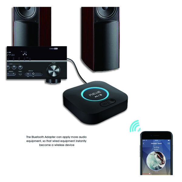 Audio Bluetooth Receiver, HiFi Wireless Audio Adapter,Bluetooth 4.2 Receiver