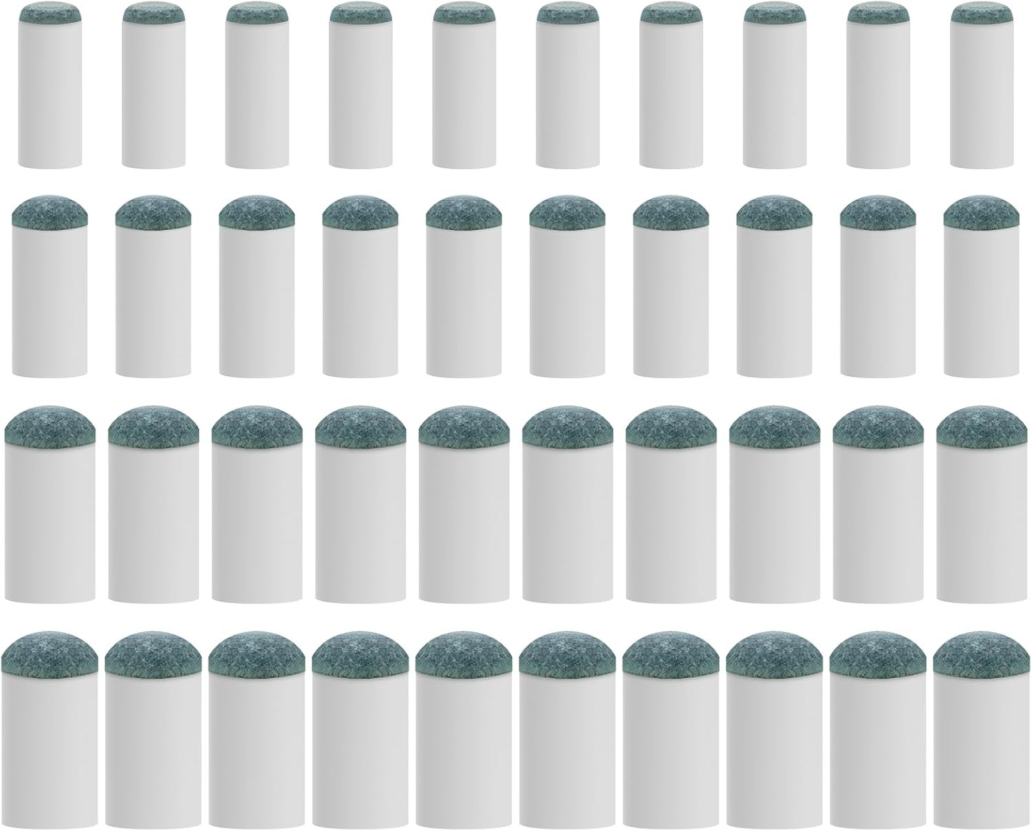 40Pcs Slip On Pool Cue Tips Replacement Kit, 4 Sizes Upgrade Pool Stick Tips for