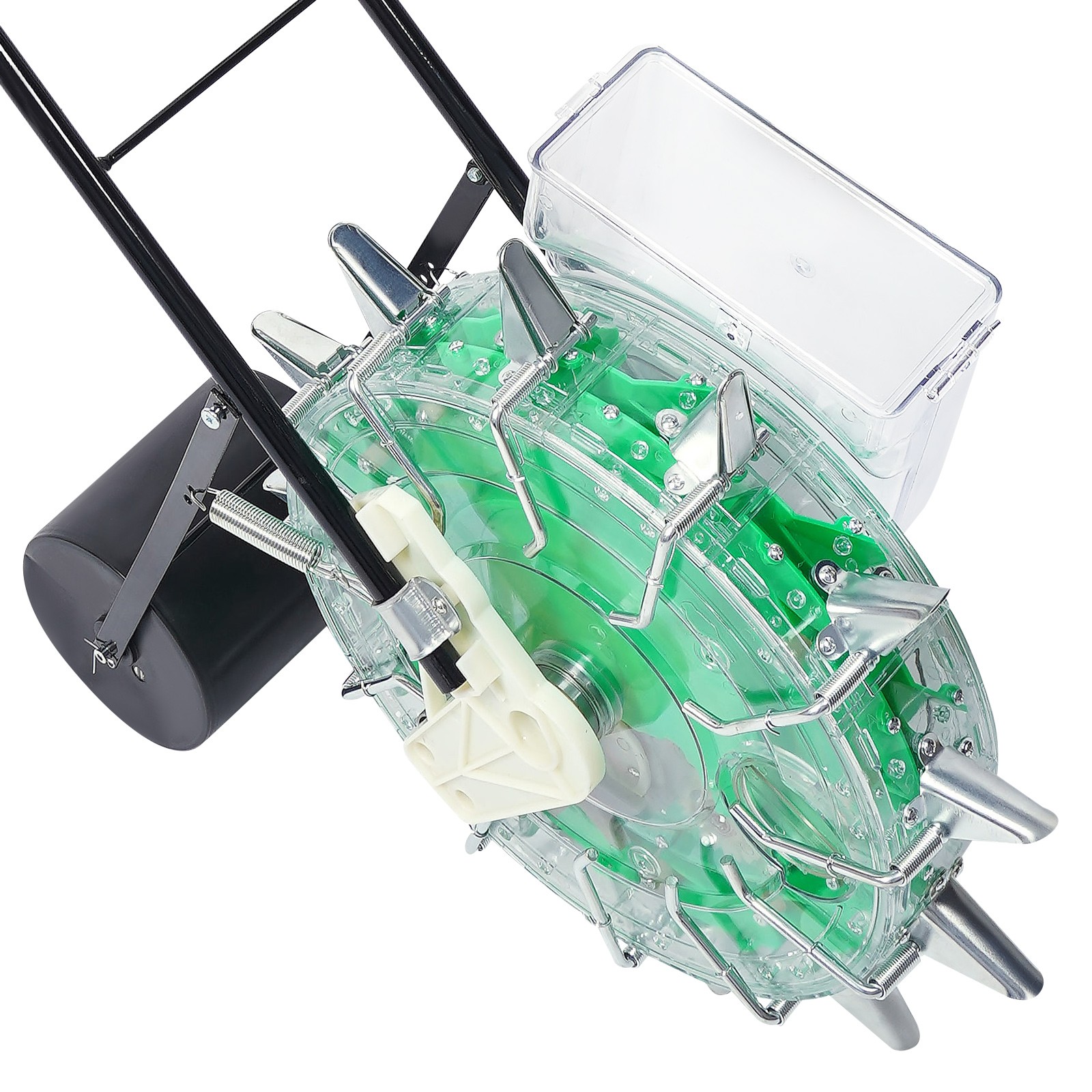 Spreader-Walking Garden Seeder Precision Row Seed Planter Lawn Applicator Tool