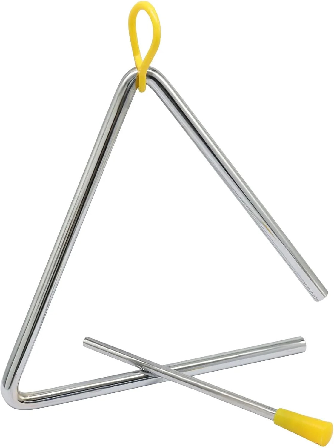 Superior Sound Quality Musical Steel Triangle Percussion Instrument With Striker