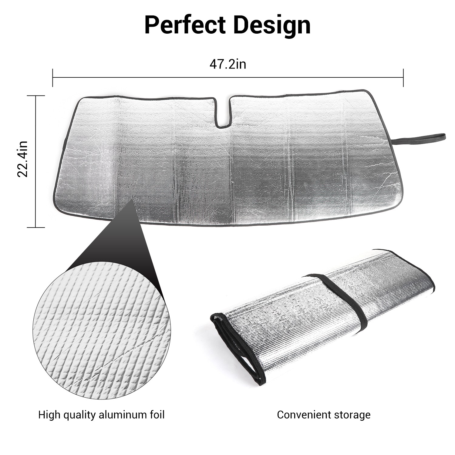 Front Windshield Sunshade Visor Anti Heat Shield Protect Cover for 4Runner 2010+