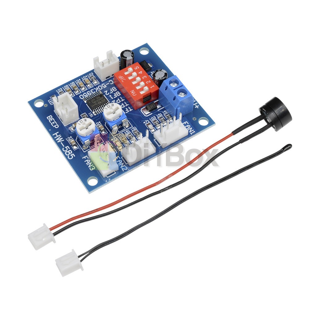 1-10X DC12V 4Wire PC CPU Fan Temperature Control PWM Fan Speed Controller Module