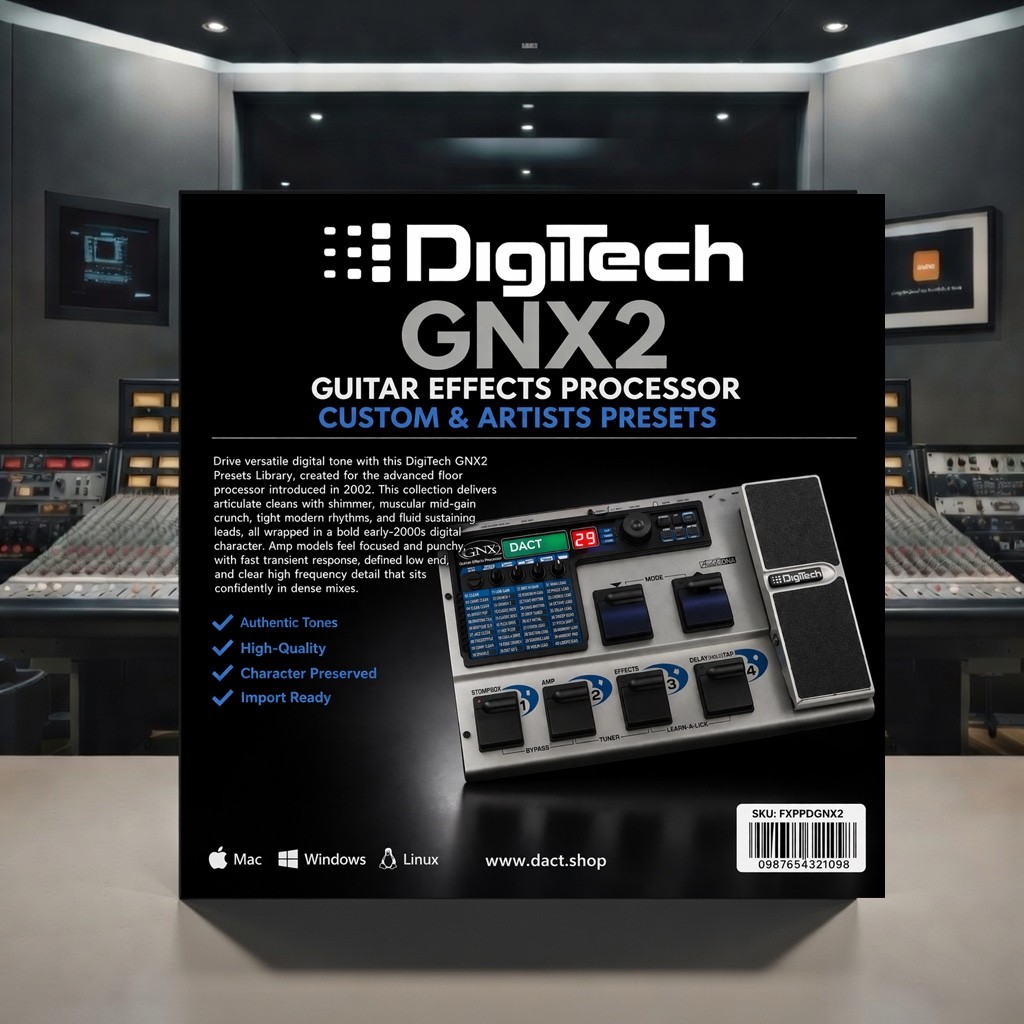 Digitech GNX2 Guitar Multi-FX Presets Library (Instant Delivery)
