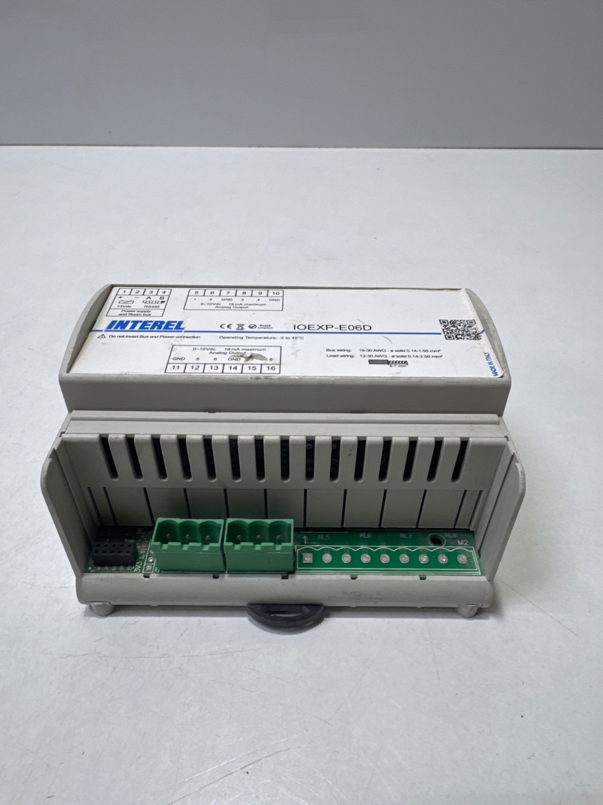 INTEREL IOEXP-E06D room control unit