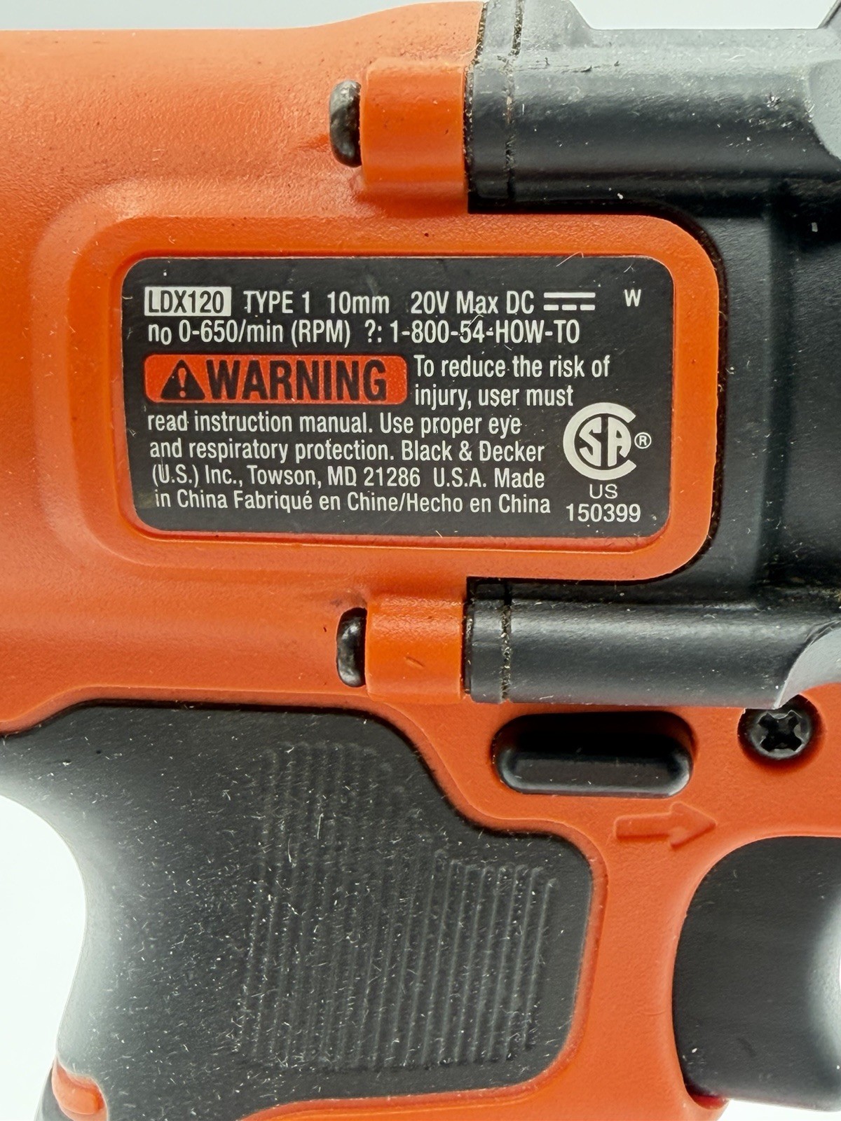 BLACK + DECKER LDX120 20V Cordless Drill Driver TOOL + Battery + Charger Bundle!