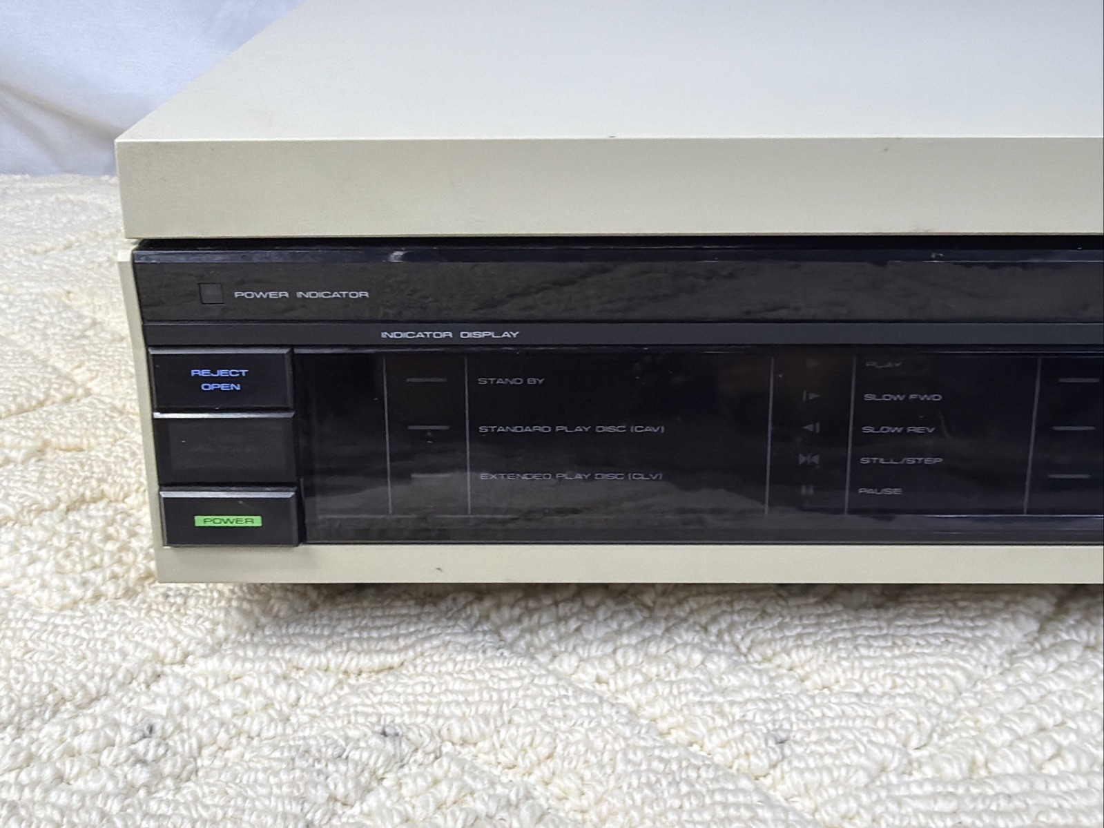 Vintage Pioneer Video Disc Player PR-8210-R Laserdisc PARTS/REPAIR
