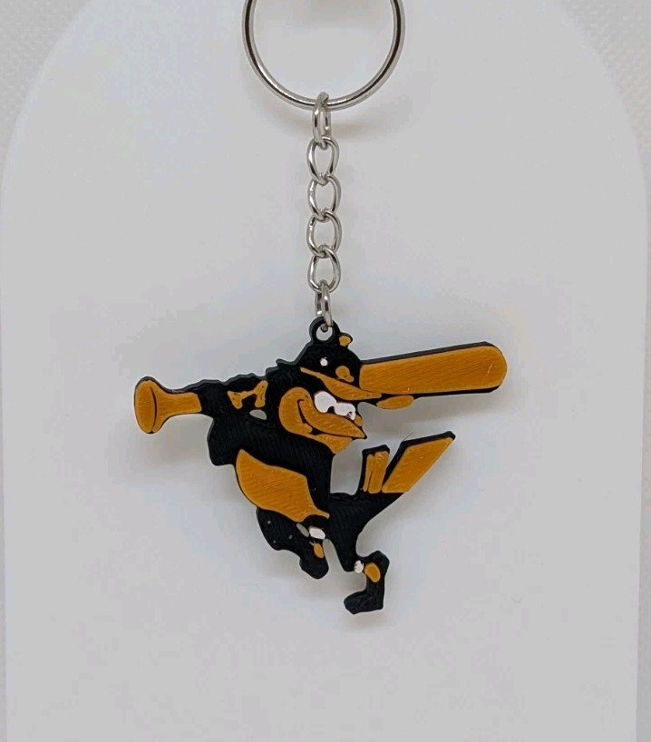 MLB Baltimore Orioles Keychain - Keychain 2x2 Inches