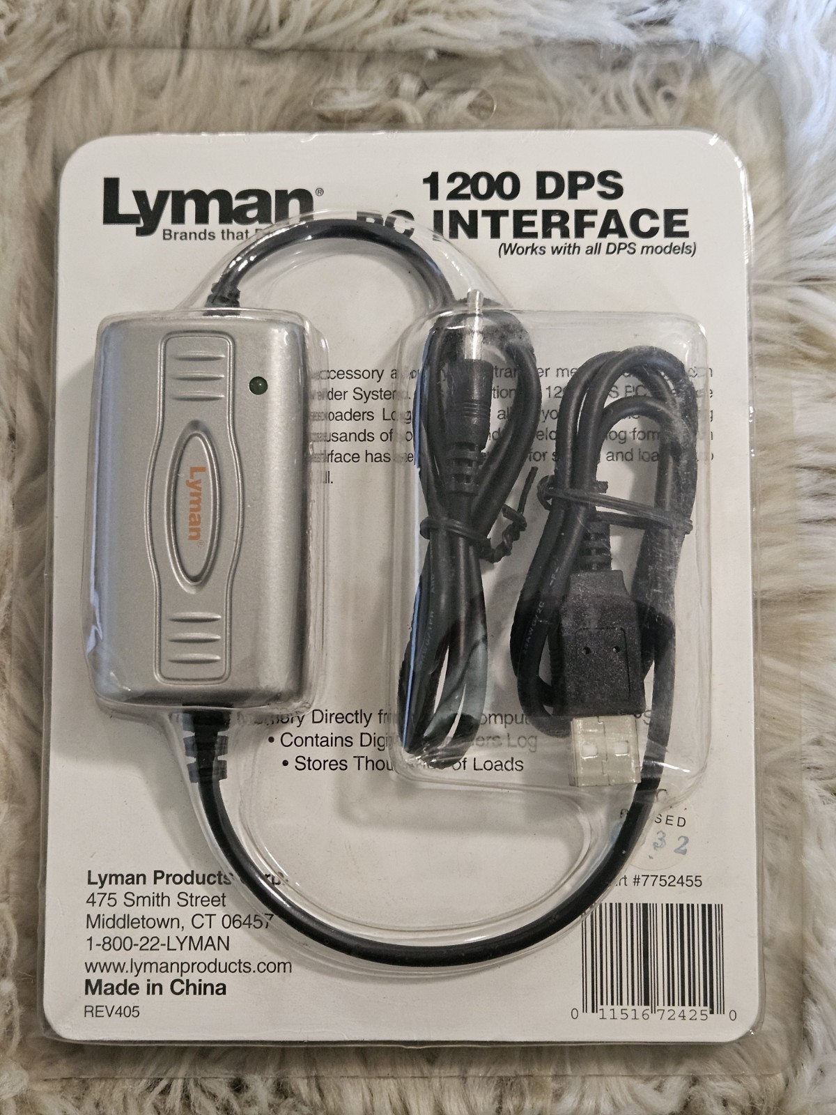 Lyman 1200 DPS  Reloading PC Interface (Part #7752455) - NEW (NOS)