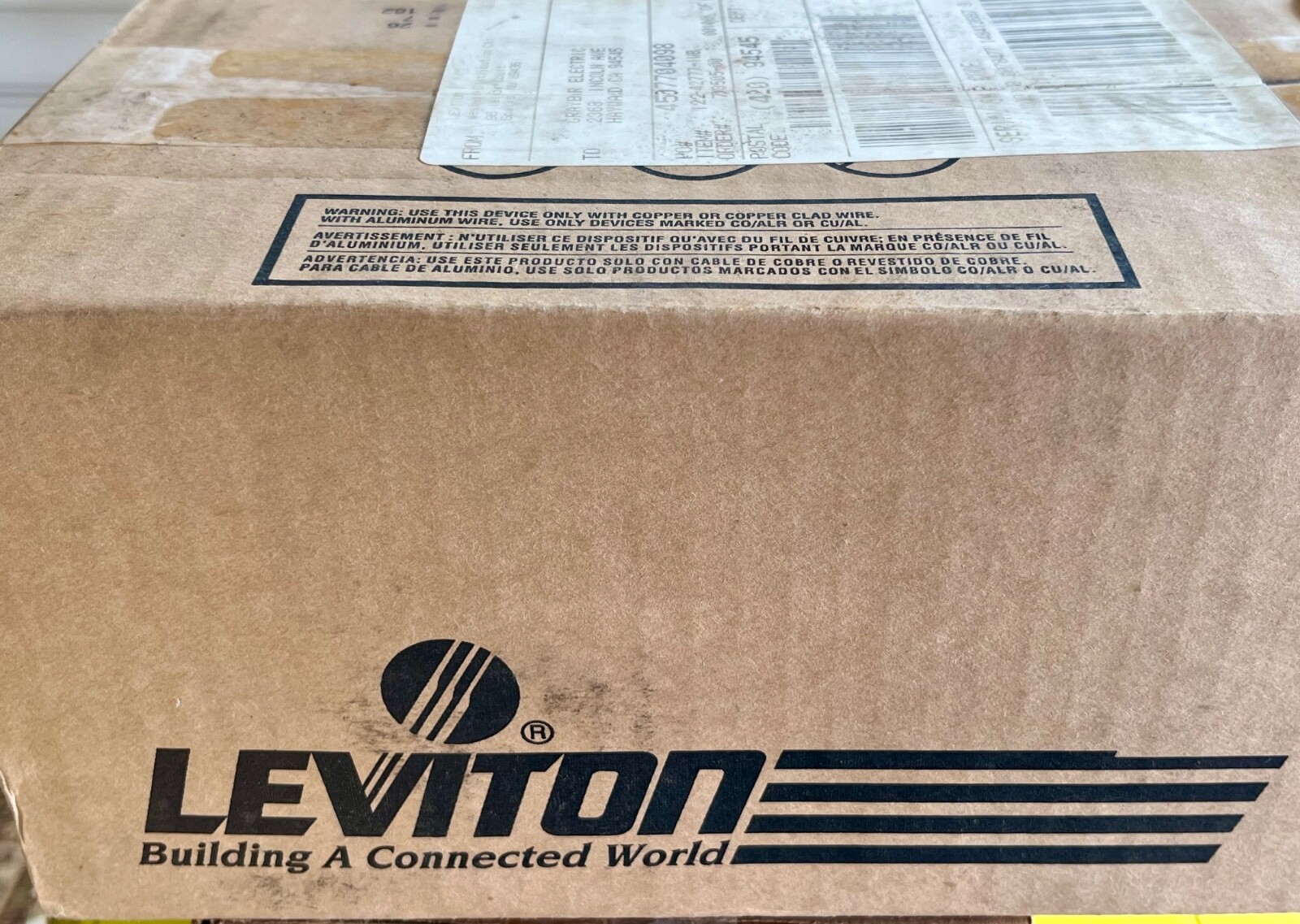 (10) Leviton Boxes Single/Gang White Plastic 1.45-Inch