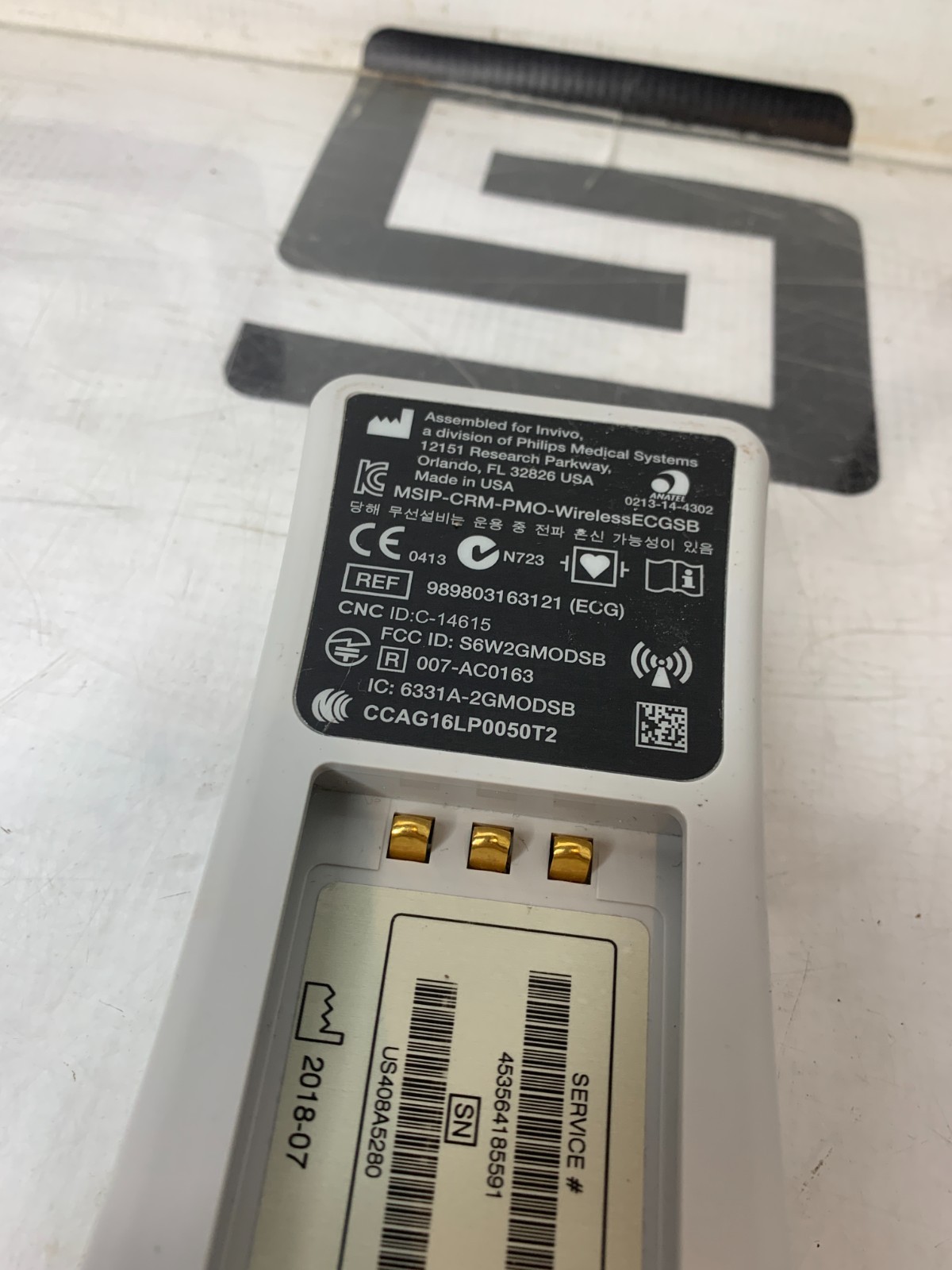 Invivo Expression 989803163121 Wireless ECG Module Philips Sensor MR WARRANTY