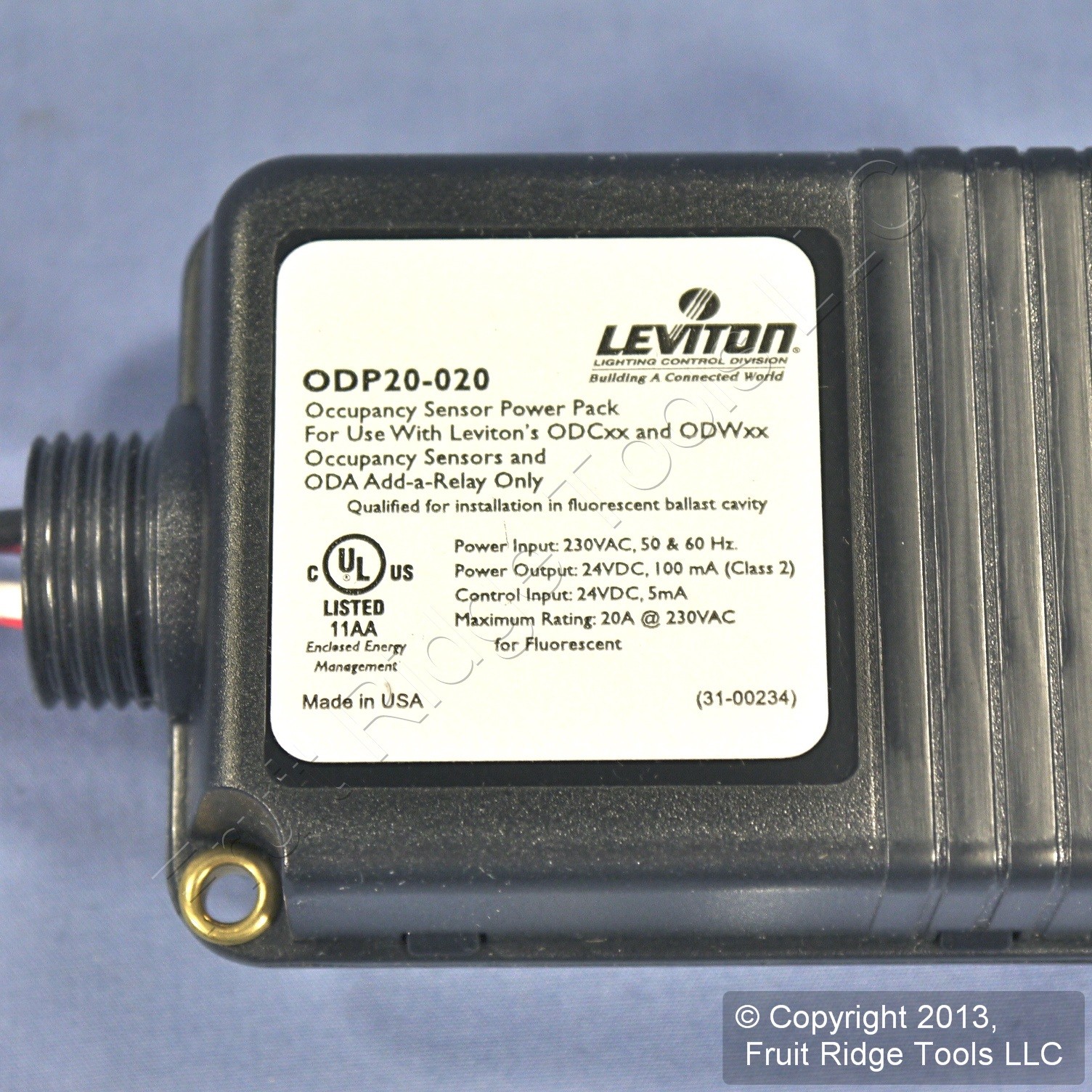 Leviton Occupancy Motion Sensor Power Pack 20A 230V ODP20-20