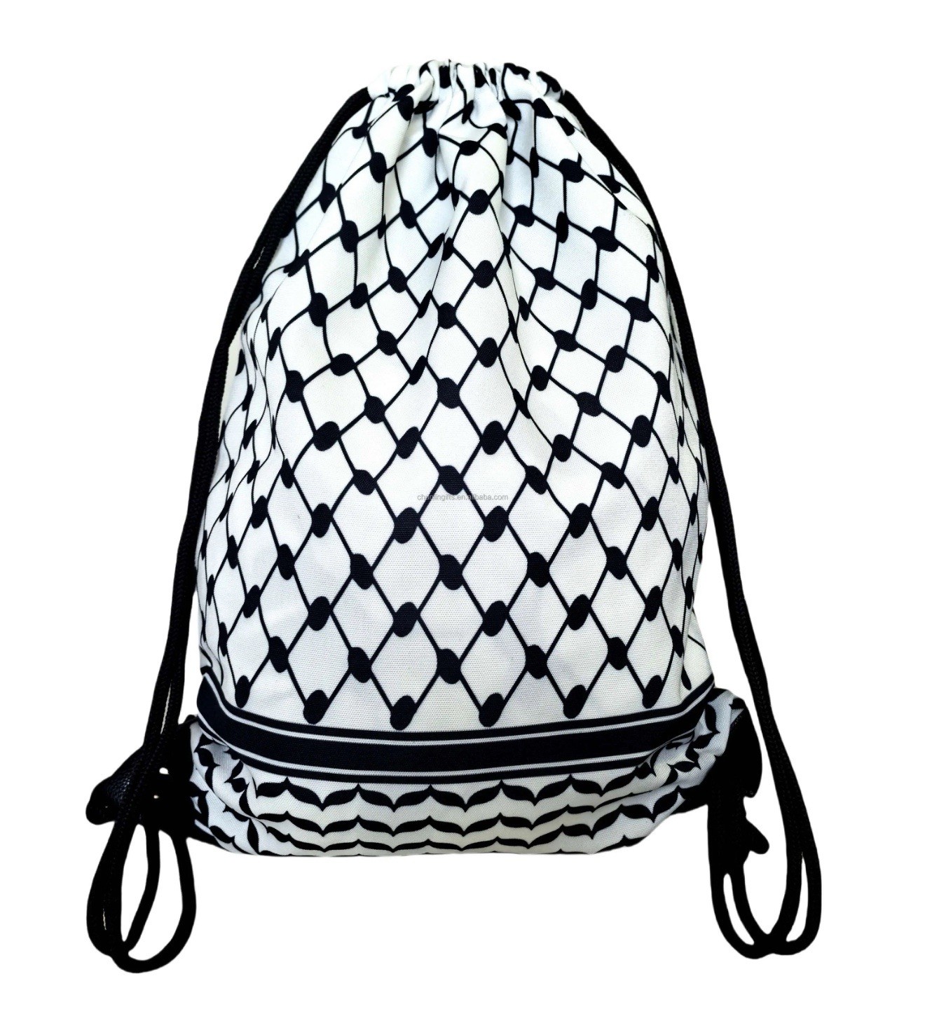 Kefiyyeh Palestine Drawstring Work School Gym Bag