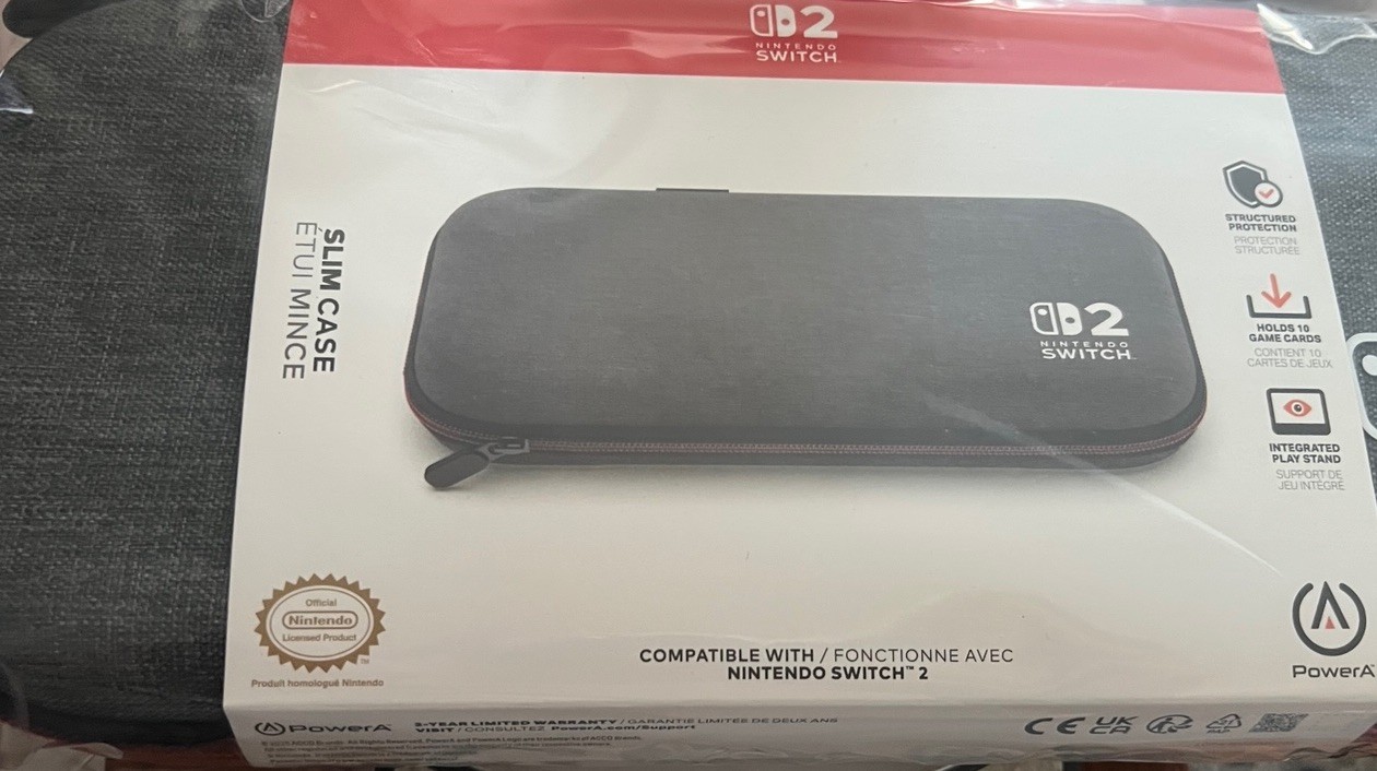 Nintendo Switch 2 Power A Bundle AdvantageWired Controller and Slim Case 1979125