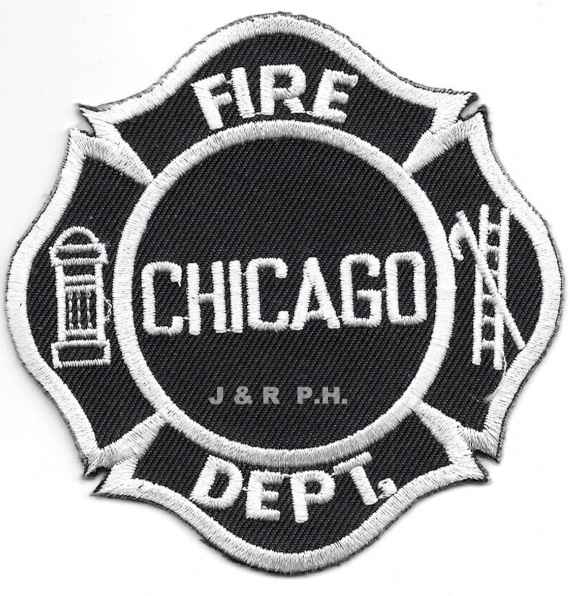 Chicago  Fire Dept., Illinois  (3.5" x 3.5" size) fire patch