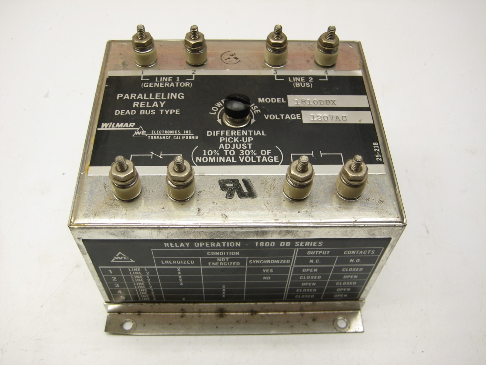 WILMAR 1810DBX RELAY 120V UNMP