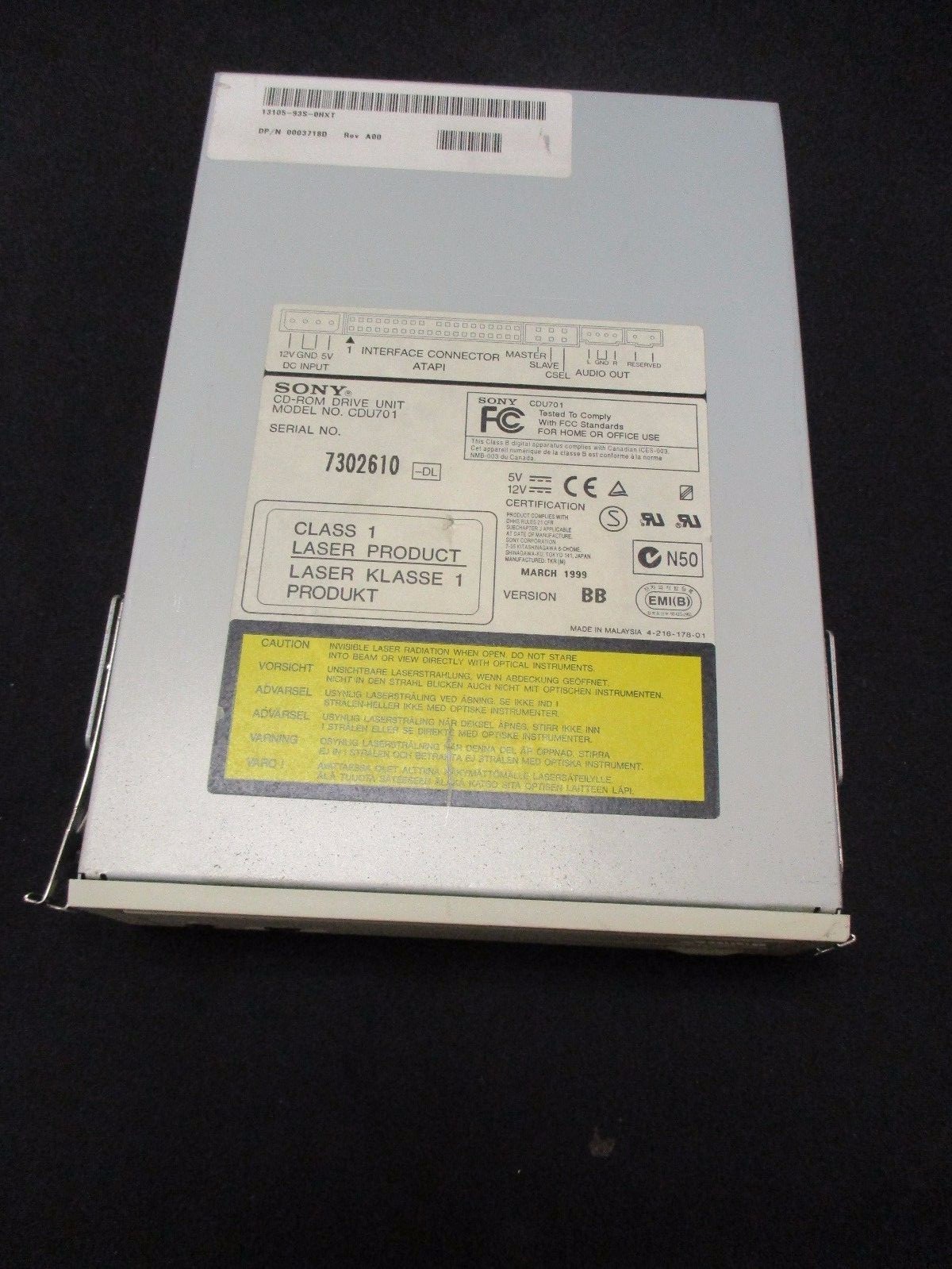 Sony CDU701 Used CD-ROM Drive Unit