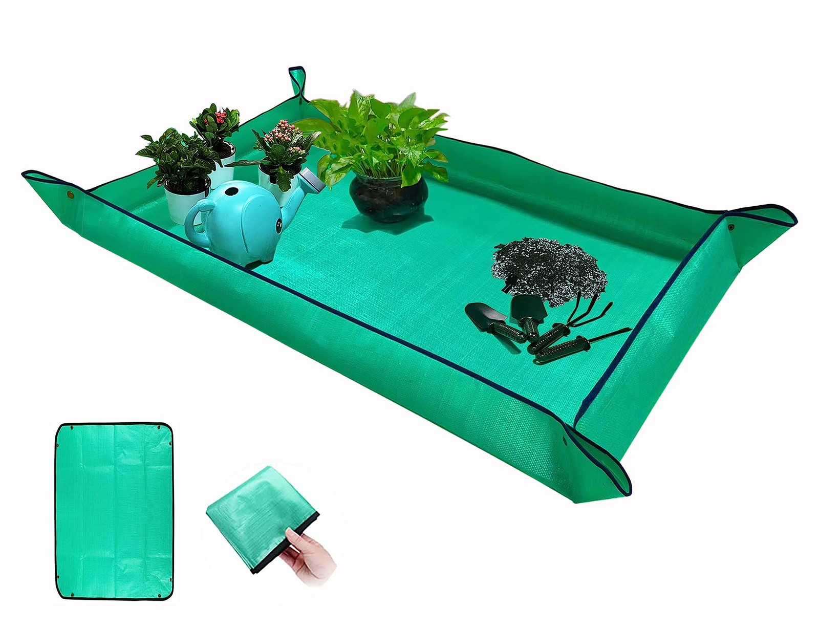 BIUWING Extra Large Plant Repotting 43.3in*29.5in(rectangle), Green