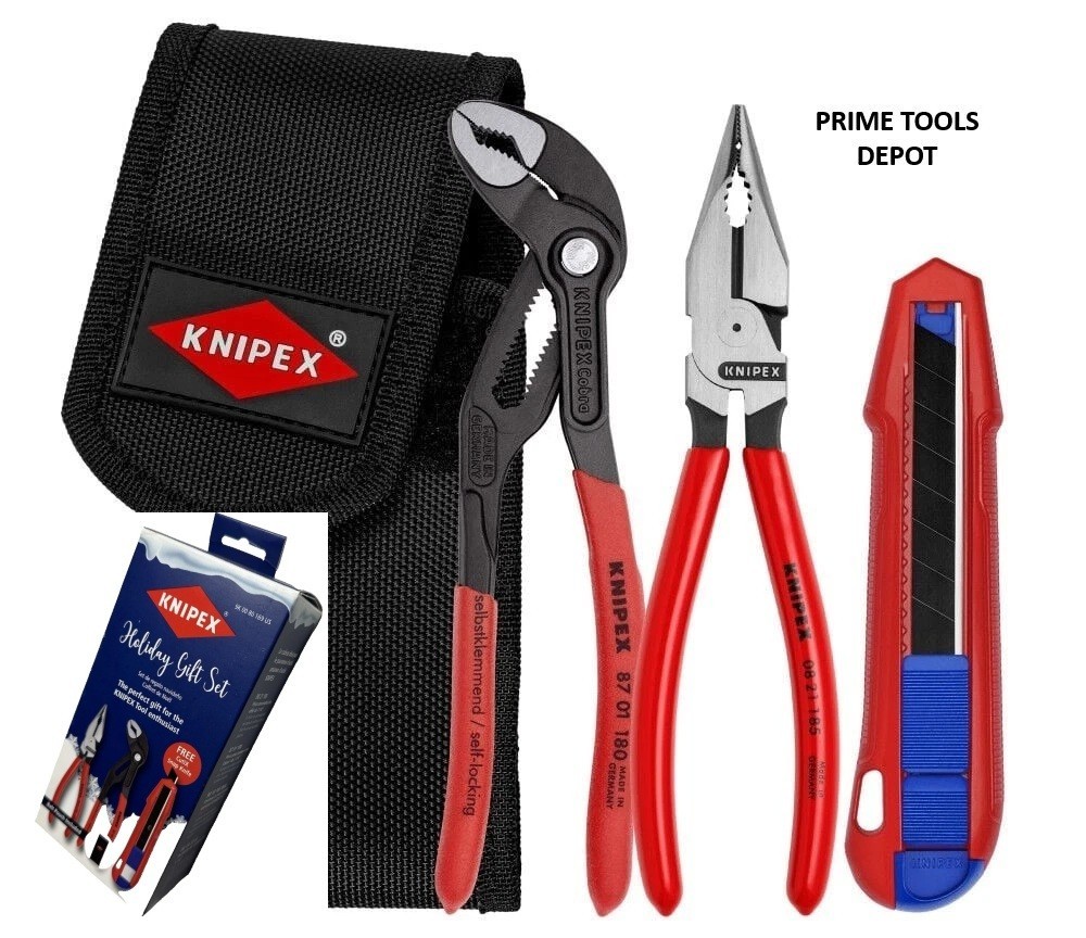 Knipex Pliers & Knife Holiday Gift Tool Set - 9K 00 80 169US - Made in Germany
