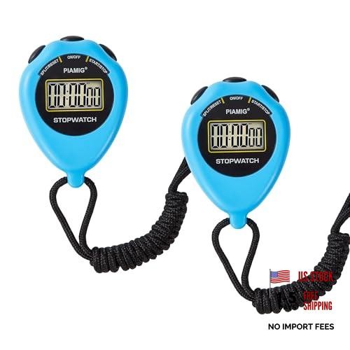 Set of 2 Large Digital Stopwatches - Sport Mode - Stopwatch Only
