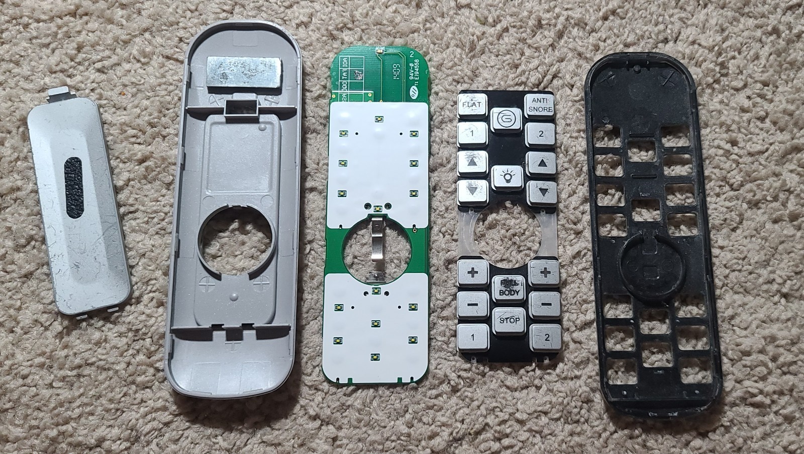 Serta - Adjustable Bed Remote - RC-WM-E02 - TESTED - Parts Or Repair - READ!